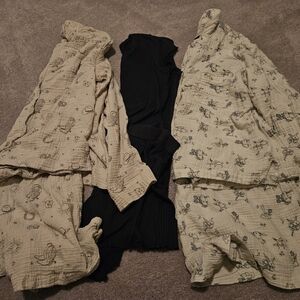 American Eagle Outfitters Pajama Set - Black and Cream